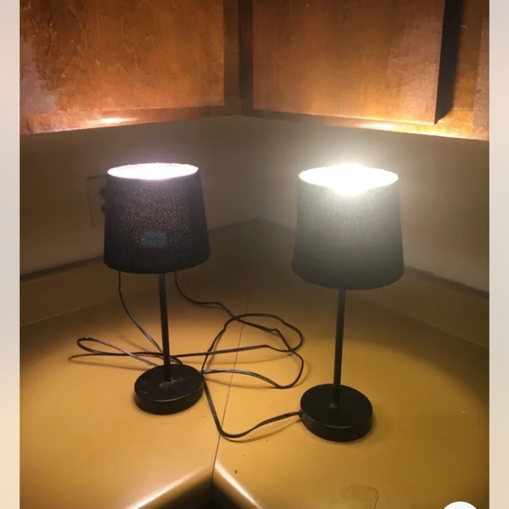 Set of 2 Table Lamp  Nightstand Bedside Lamps Dual USB Port for Living Room